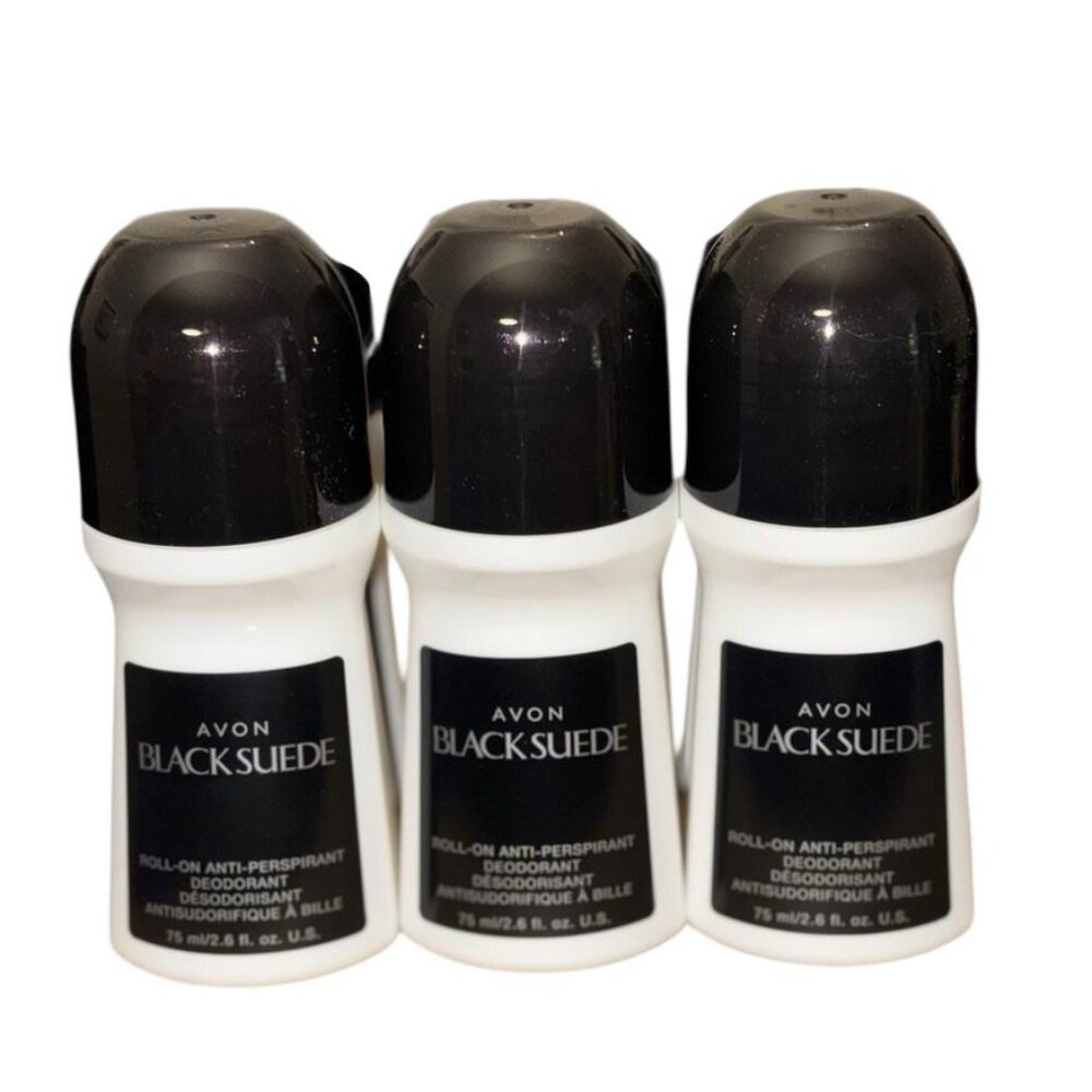 Black Suede Roll On Antiperspirant Deodorant 2.6oz 24Hr Protection |  Pack 3